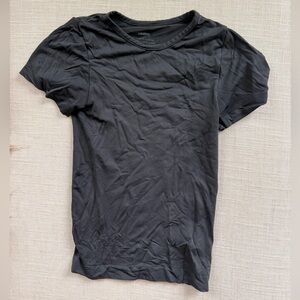 SKIMS Charcoal Crew Neck Top